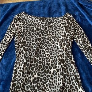 Leopard print top